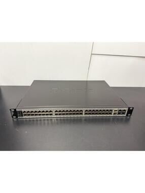 D-Link DES-3252P 48-Port PoE Ethernet Switch Rack Mount Managed + SFP Tested
